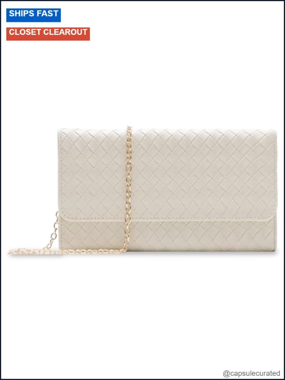 Convertible Crossbody Bag with Removable Chain